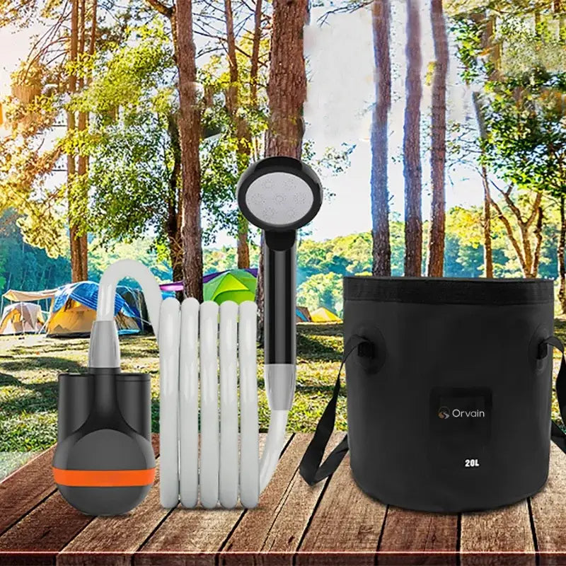 Portable 20L USB Rechargeable Camping Shower