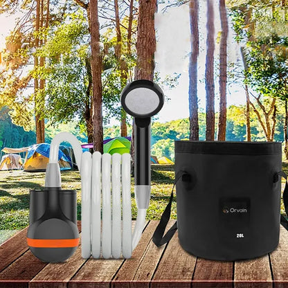 Portable 20L USB Rechargeable Camping Shower