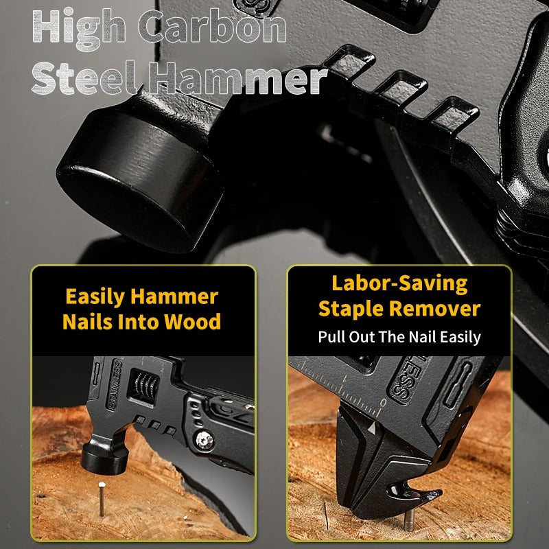 Multifunctional Outdoor Multi-Tool Hammer Wrench