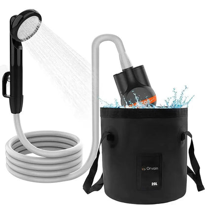 Portable 20L USB Rechargeable Camping Shower